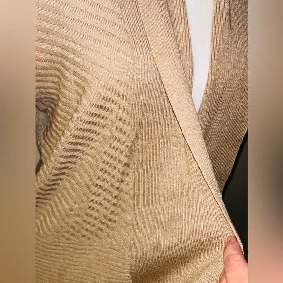 NEW 89th Madison Open Front Tan Cardigan‎ Sweater Caramel Heather Sz Medium NWT - Picture 12 of 14
